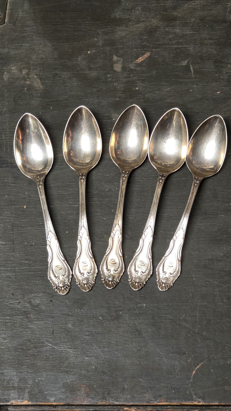 Antique 1861 Jennings New Orleans Southern Coin Silver Spoon Set Monogramed Rare Antique 1861 Jennings New Orleans Southern Coin Silver Spoon Set Monogramed Rare