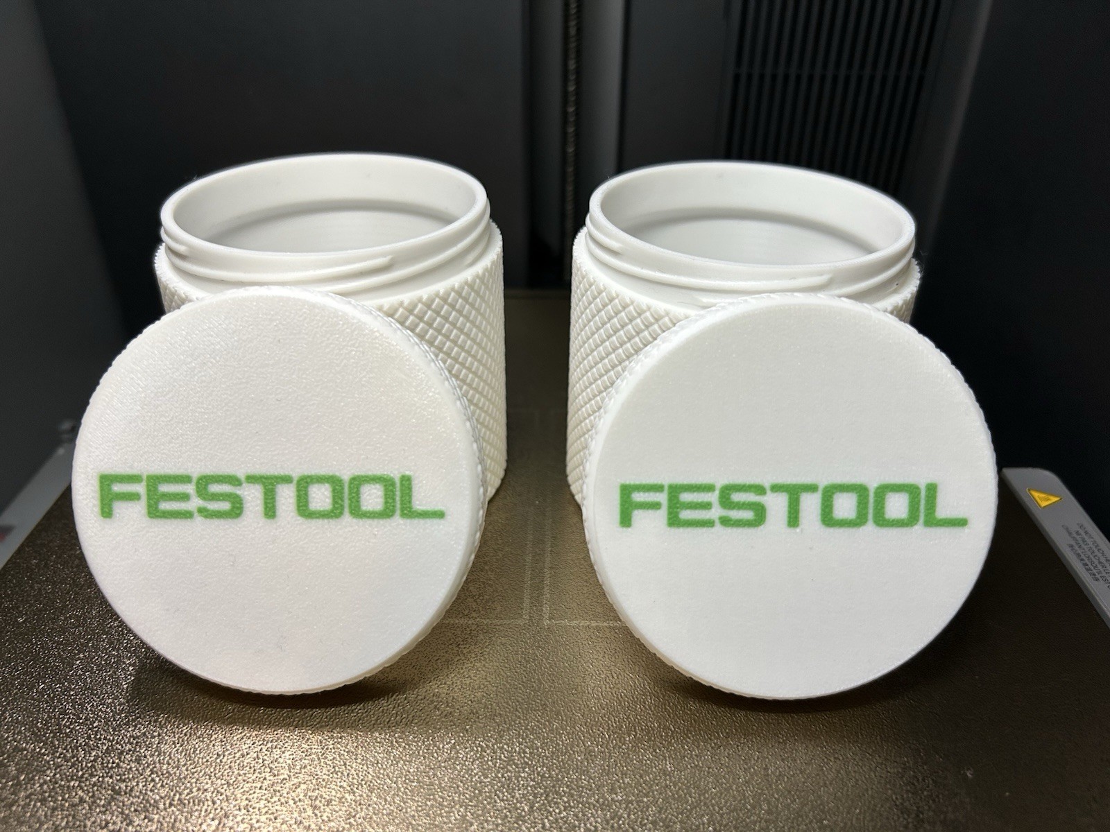 Festool Container Set 2 Pack Large - Threaded Screw Parts Storage 3D Printed Festool Container Set 2 Pack Large - Threaded Screw Parts Storage 3D Printed