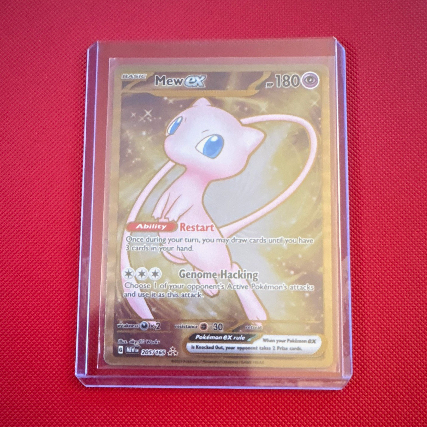 Pokemon TCG Sv: Scarlet & Violet Promo Mew ex 053 EX Holo Promo 180 HP 2023 Pokemon TCG Sv: Scarlet & Violet Promo Mew ex 053 EX Holo Promo 180 HP 2023