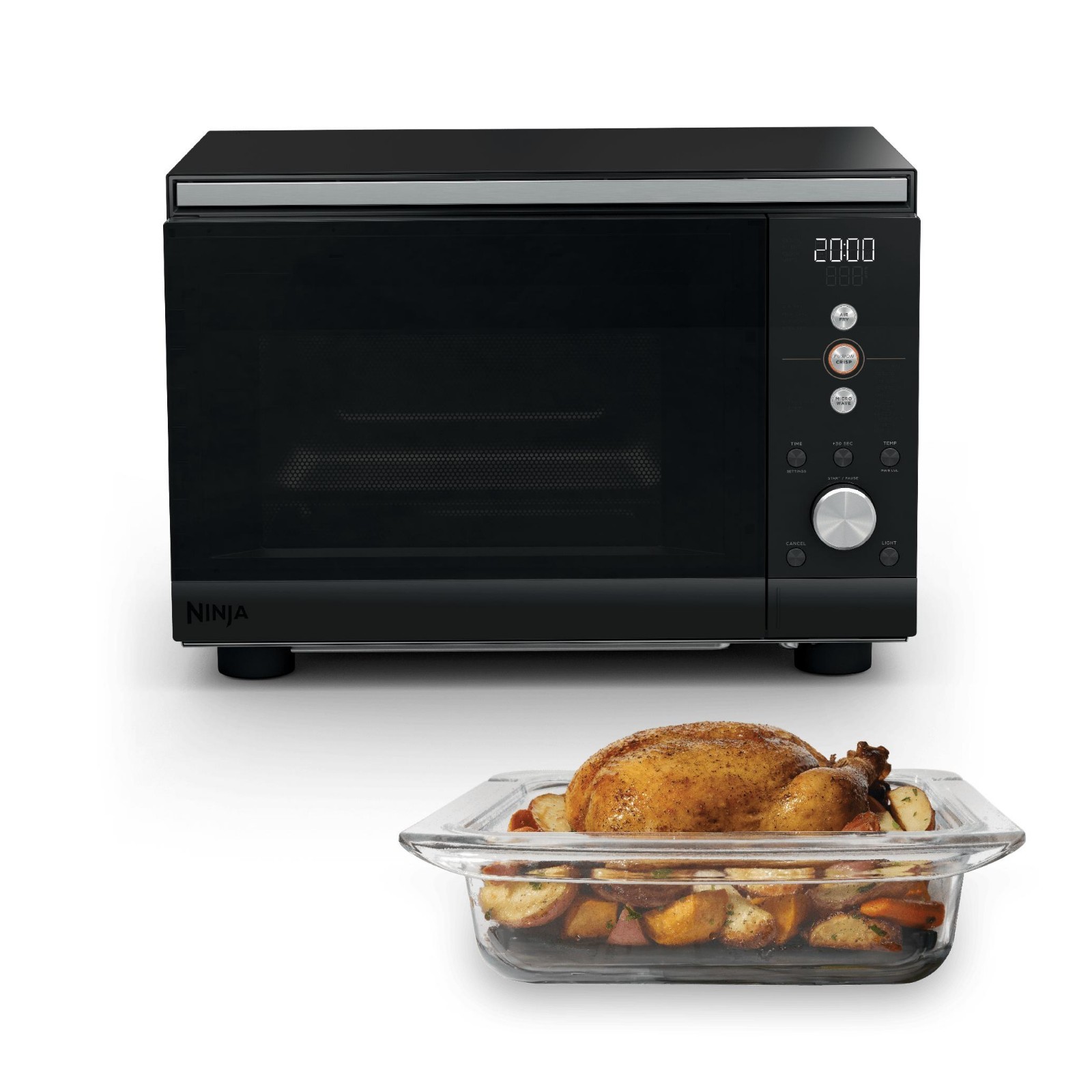 Ninja Crispi MW101 Countertop Microwave Air Fryer 5.5 Qt Glass 1700W Silver Ninja Crispi MW101 Countertop Microwave Air Fryer 5.5 Qt Glass 1700W Silver