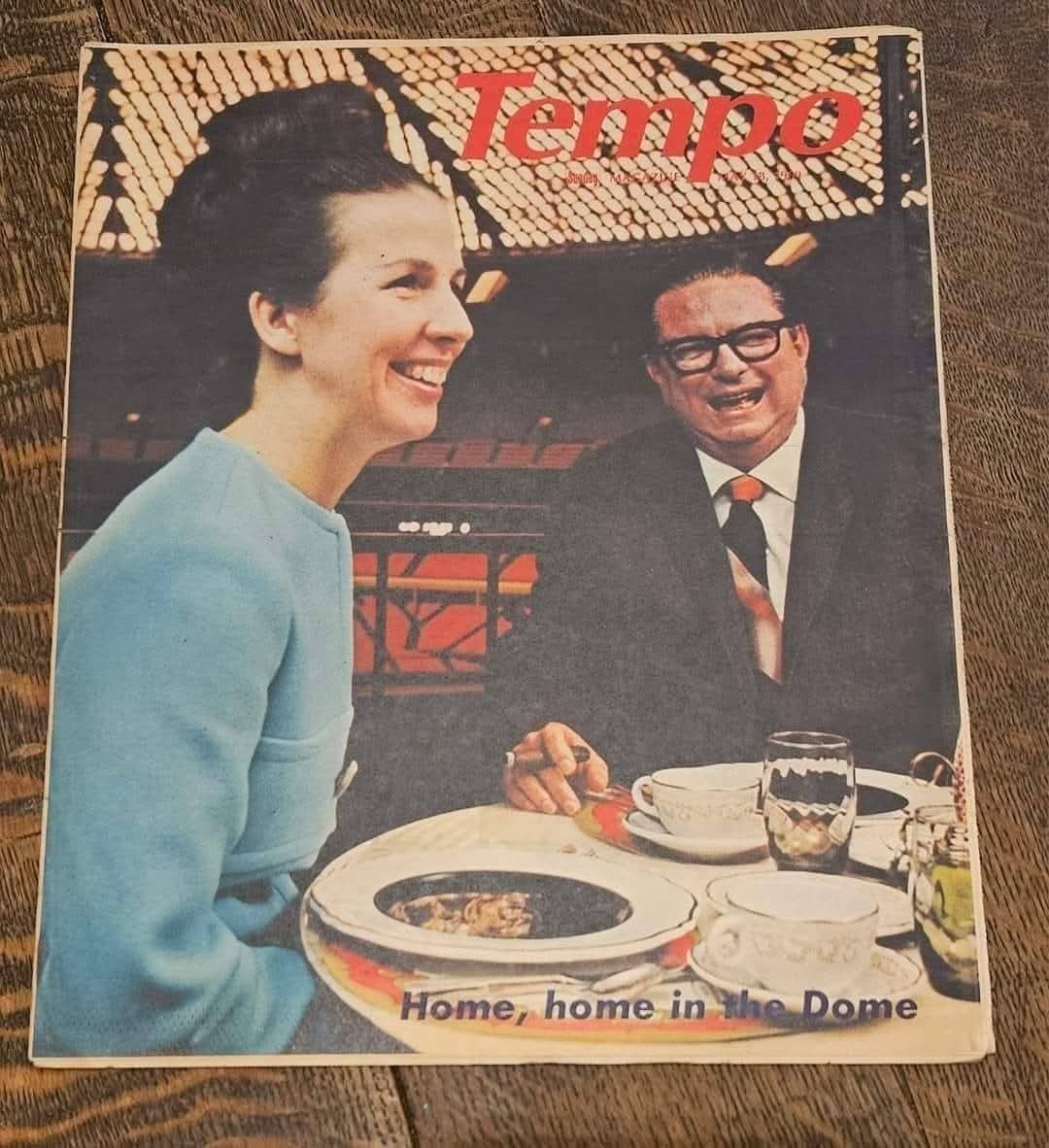 Rare 1969 Judge Roy Hofheinz Astrodome Tempo Magazine Houston Astros Astroworld Rare 1969 Judge Roy Hofheinz Astrodome Tempo Magazine Houston Astros Astroworld