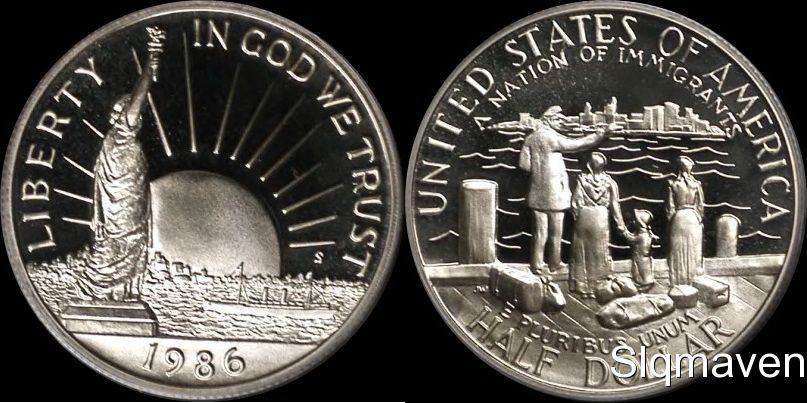 1986 Ellis Island Half Dollar Gem Proof no Box or COA 1986 Ellis Island Half Dollar Gem Proof no Box or COA