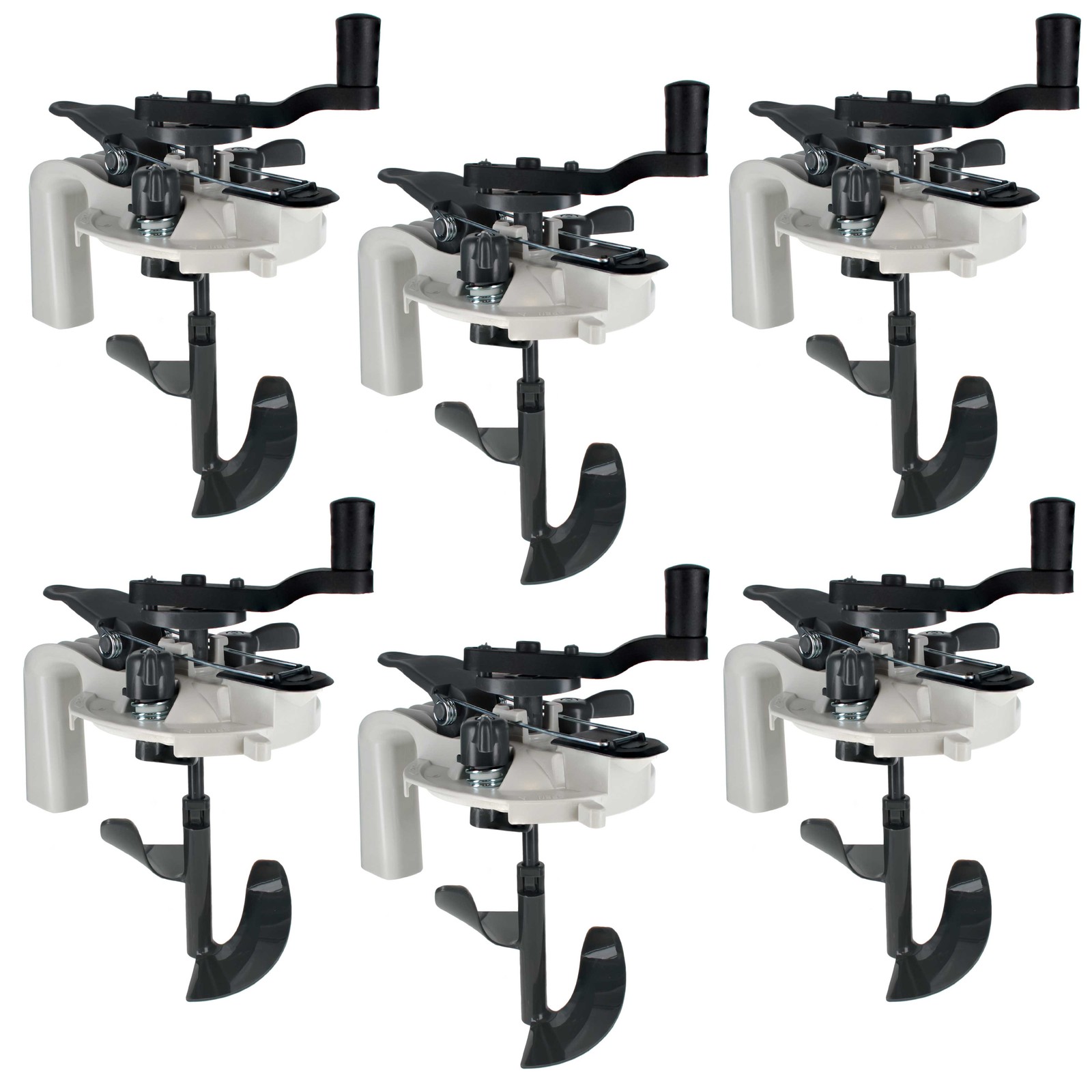 6 Pack Paint Can Mixing Lid & Pouring Spout, 1 Quart Size, Stirring Mix Blade