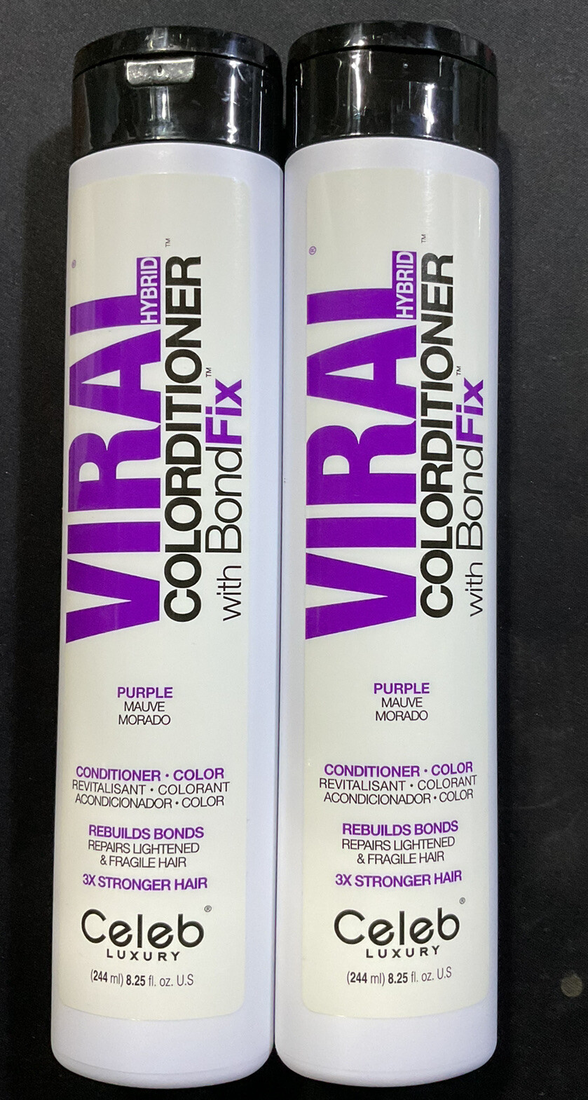 Celeb Luxury Viral Hybrid Purple Haircolor Conditioner (2 PACK) 8.25 oz Celeb Luxury Viral Hybrid Purple Haircolor Conditioner (2 PACK) 8.25 oz
