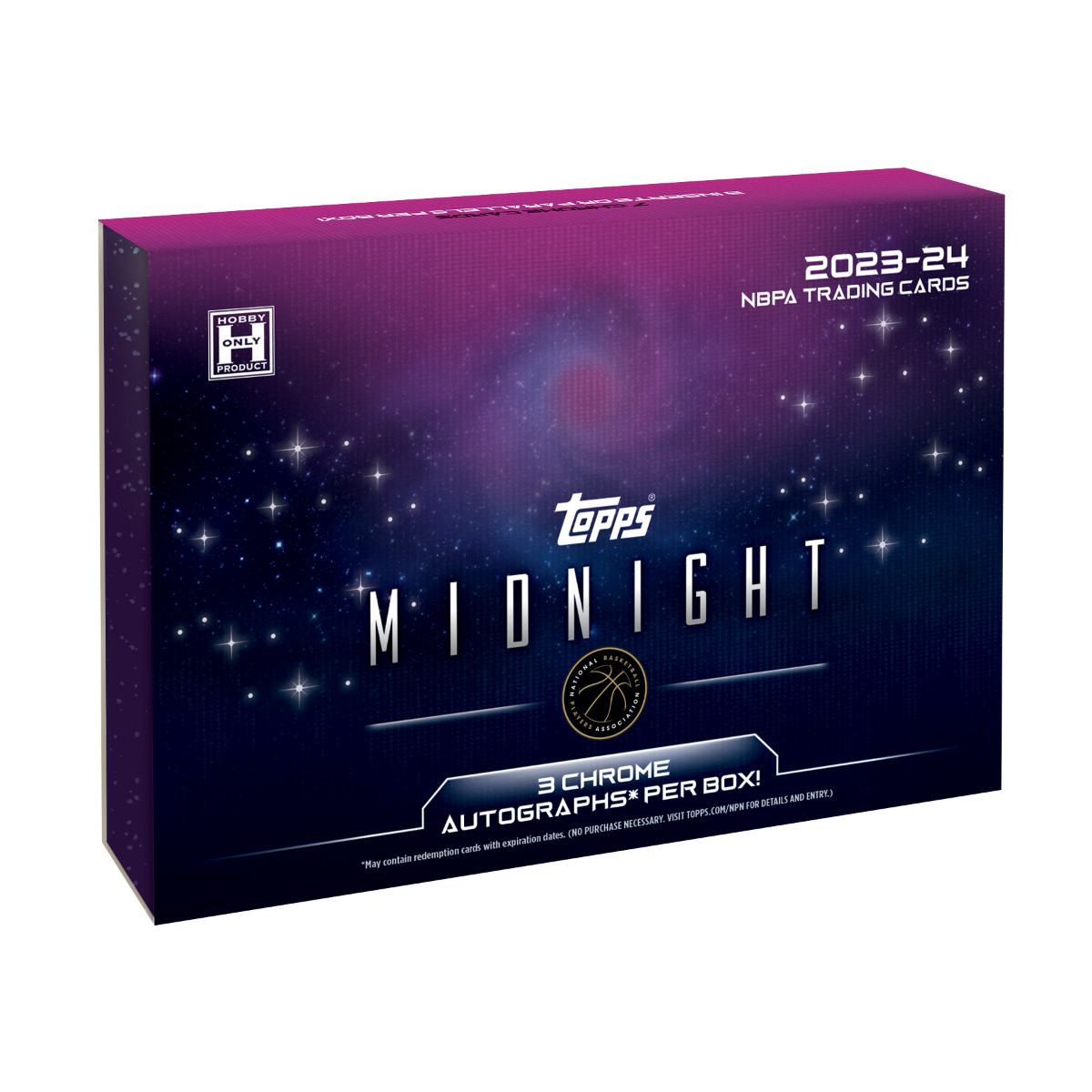 2023-24 TOPPS MIDNIGHT BASKETBALL HOBBY BOX (3 AUTOS) Brand New Factory Sealed