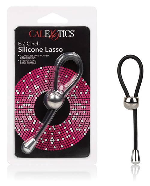 E-Z Cinch Silicone Lasso - Black E-Z Cinch Silicone Lasso - Black
