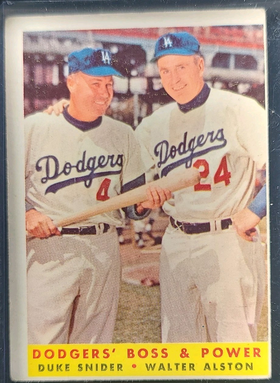 1958 Topps - Duke Snider, Walter Alston #314