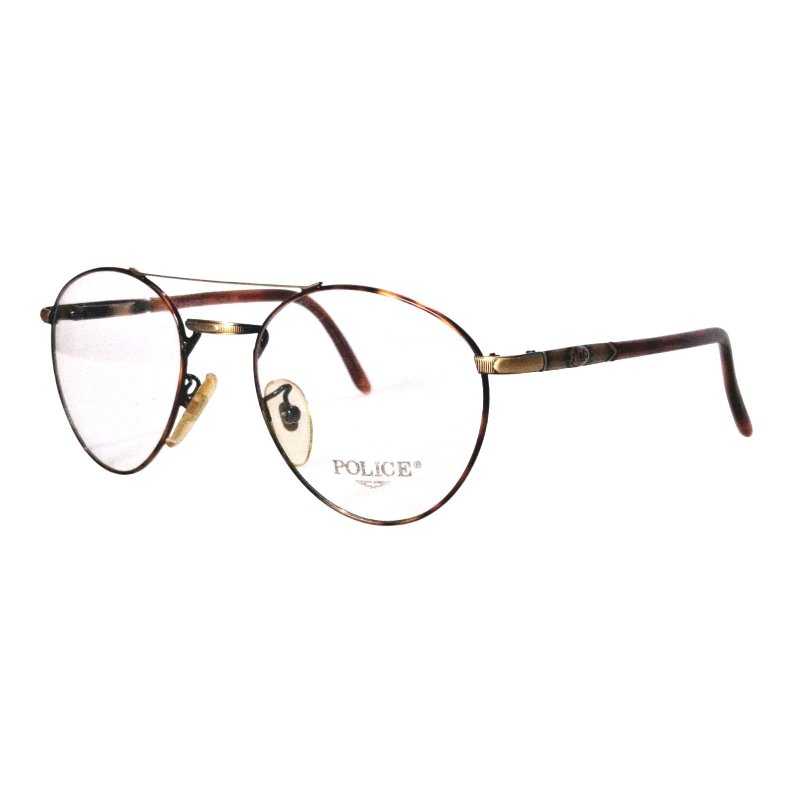 POLICE By Eastern States Mod.2220 Col.423 Tortoise Men Made In Italy 