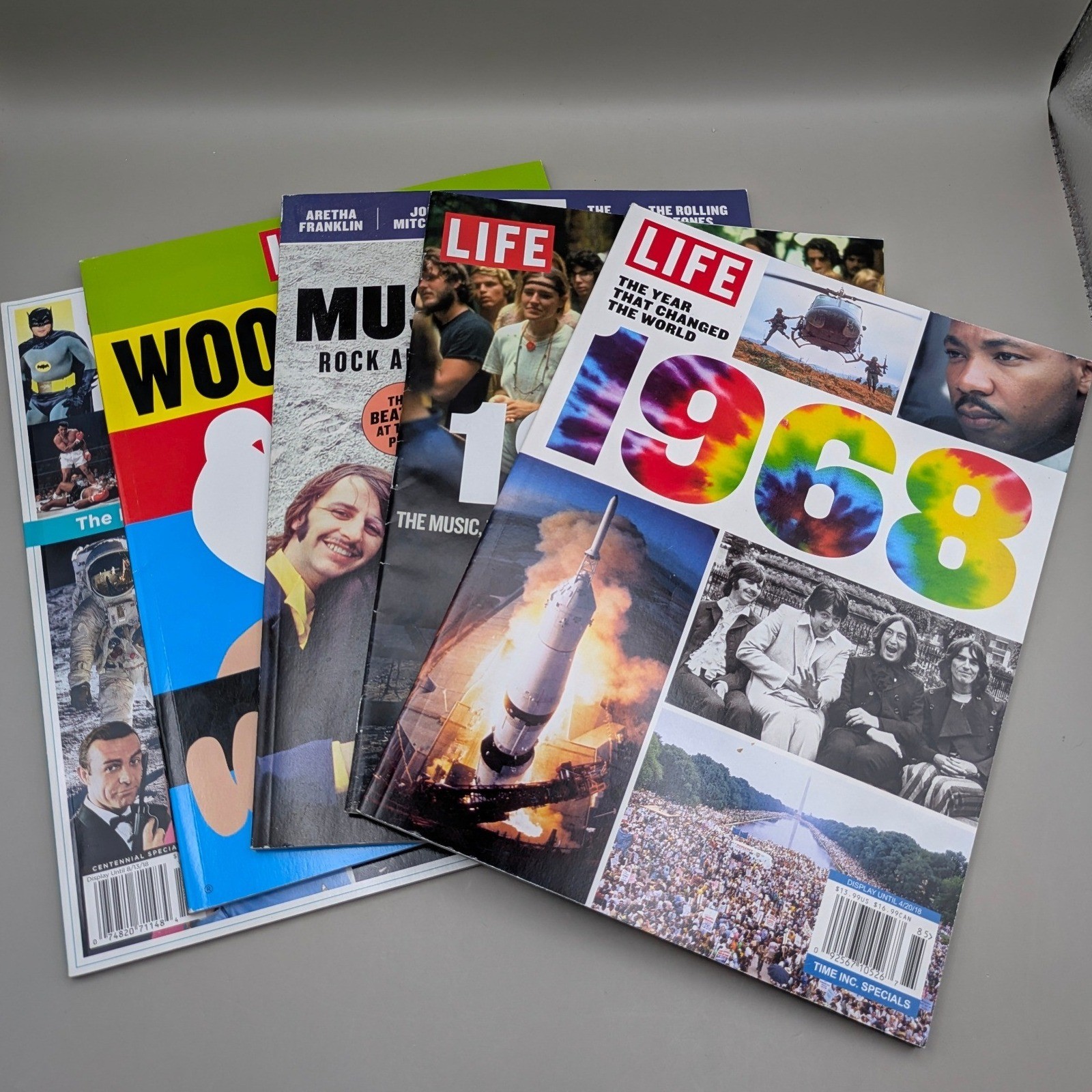 Time Life 1960\'s Music and History Lot of 5 Magazines - 2018, 2019 - Woodstock
