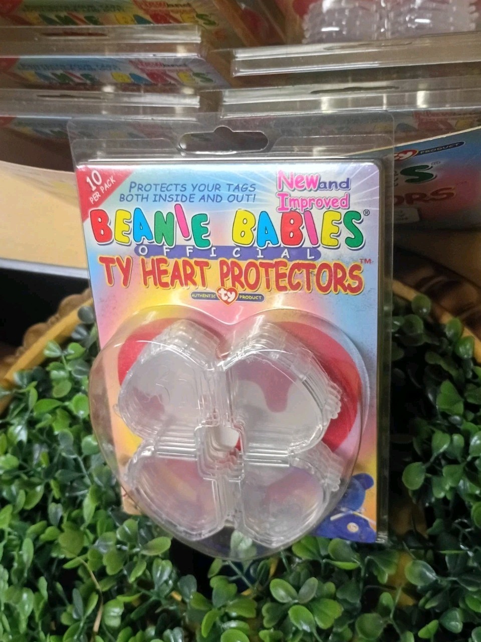 Beanie Babies Official TY Heart Protectors New 10 Pack 1999 New And Improved