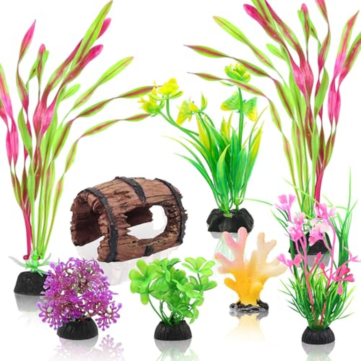 QUOZUO Small Fish Broken Barrel Decor Fish Tank Decorations Aquarium Accessor... QUOZUO Small Fish Broken Barrel Decor Fish Tank Decorations Aquarium Accessor...