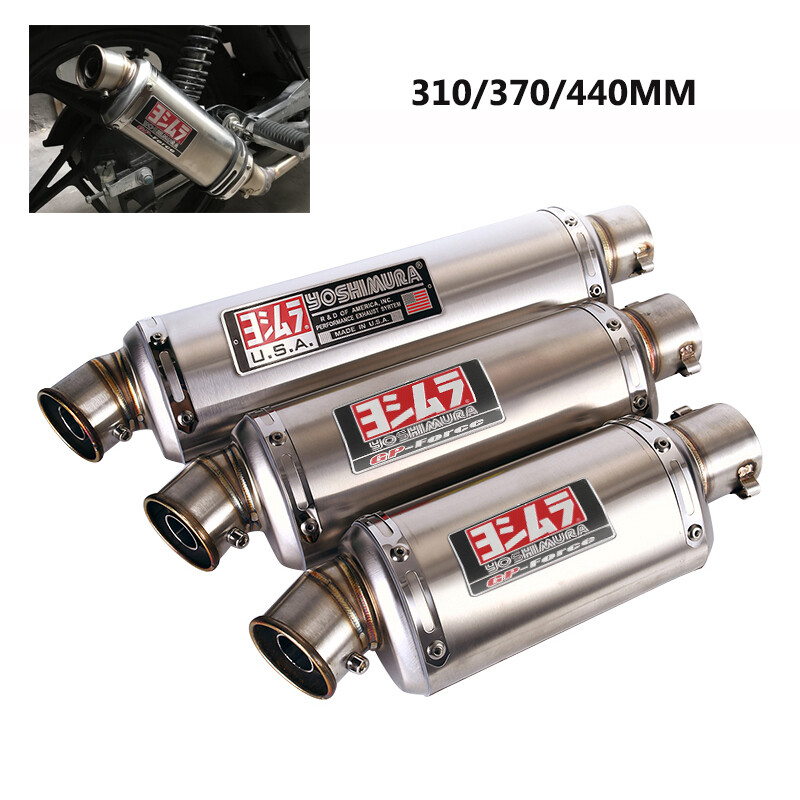 51mm Motorcycle Exhaust Tips Motorbike Long Muffler Pipe DB Killer 310/370/440mm