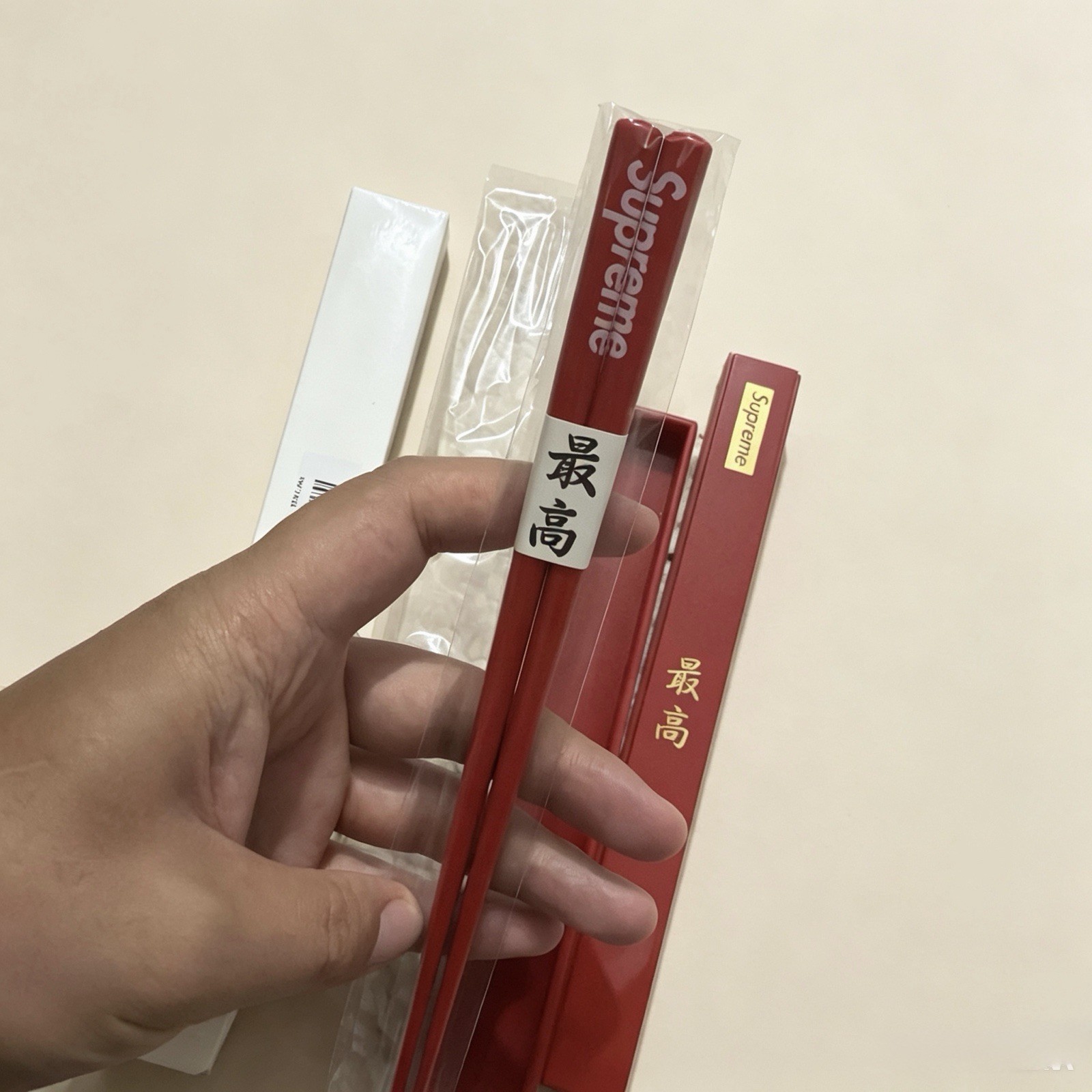 SUPREME CHOPSTICKS RED FW17 2017 Metal Chopsticks