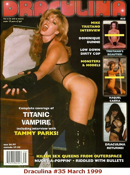 Draculina Magazine #35 - 1999 - Tammy Parks - Dominque Dunne, Draculina Model