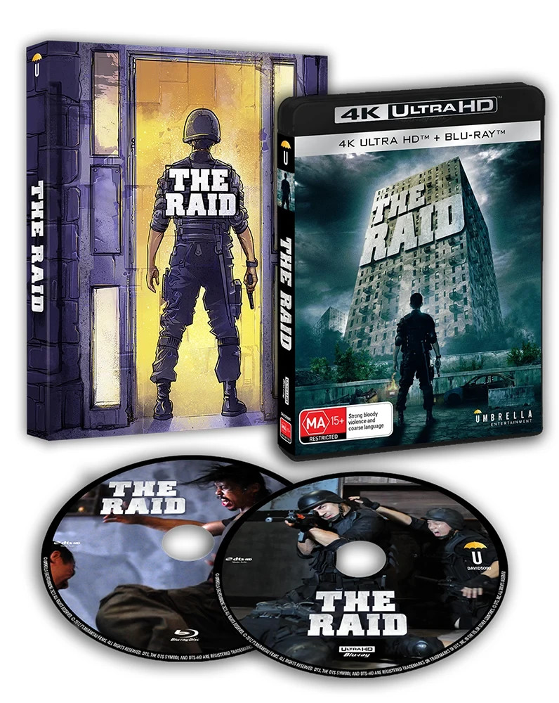 Raid New 4K UHD Blu-Ray Limited Edition with numbered slipcover (2011)