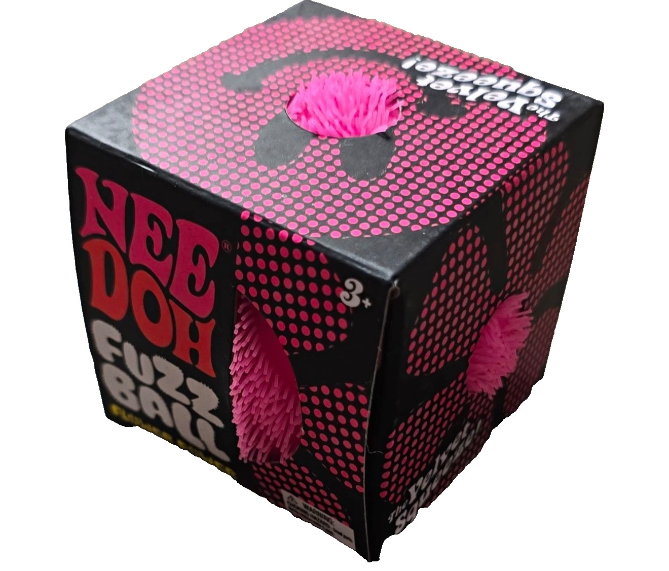 Schylling Authentic Needoh FUZZ BALL Flower Power Squish PINK Fidget Fuzzball🔥 Schylling Authentic Needoh FUZZ BALL Flower Power Squish PINK Fidget Fuzzball🔥