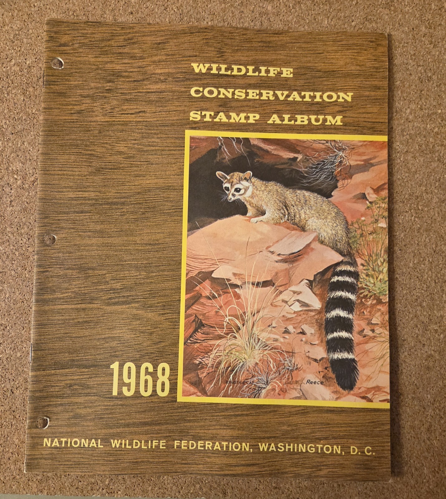 Vintage 1968 National Wildlife Federation Stamp Album Complete W/ Stamps