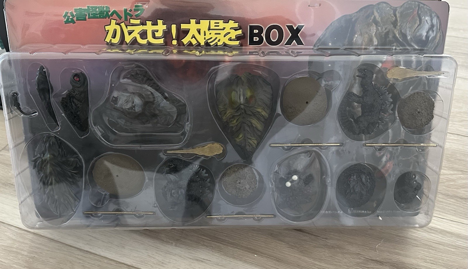 GODZILLA + HEDORAH 1971 Box Set - RARE Iwakura Cast - Sealed - Hand Painted 