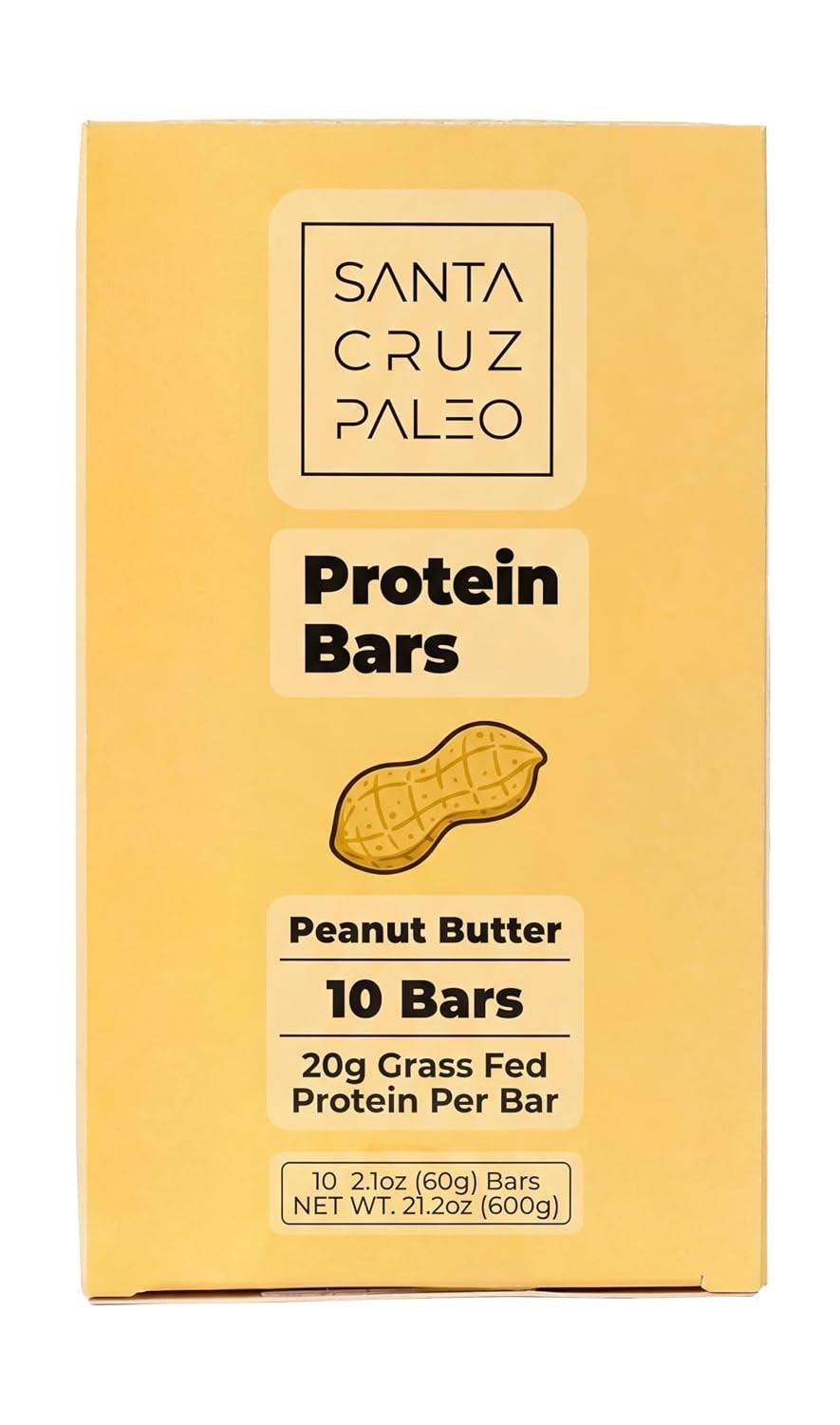 Santa Cruz Paleo Protein Bar Peanut Butter 10 Pack