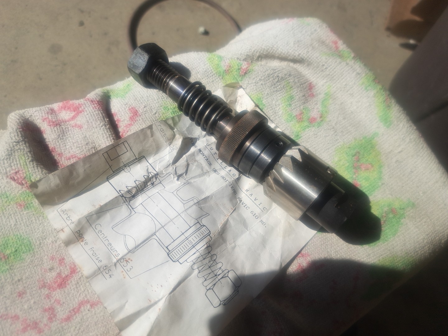 Vintage Mavic 610RD Bottom Bracket Chamfering Tool