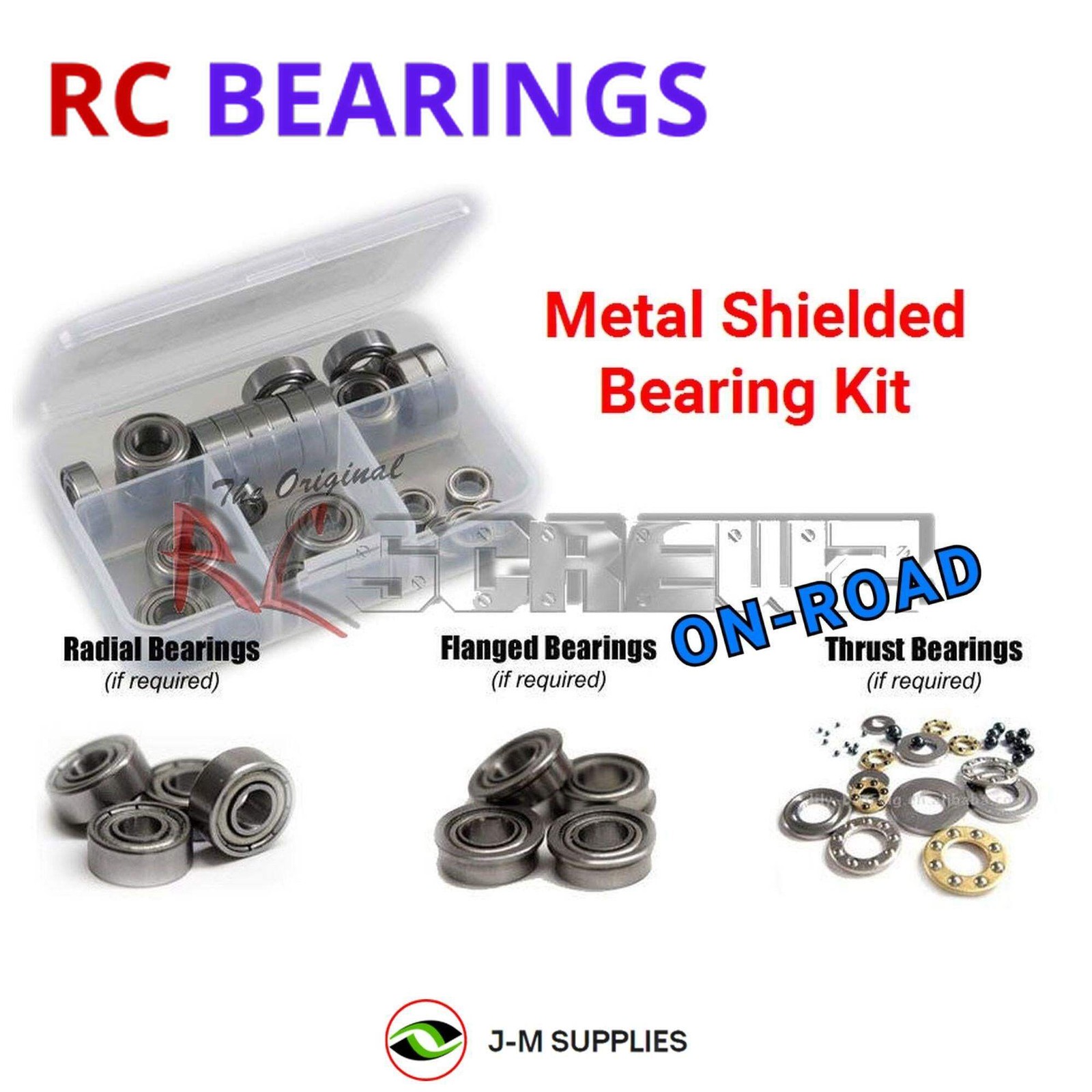 RCScrewZ Metal Shielded Bearings hob001b for HoBao VT2-V2 1/7 (HB-VTE2-V2) | KIT