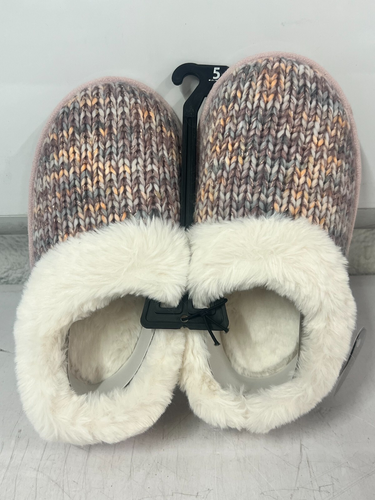 Women's Pink Super Soft Memory Foam House Slippers w/ Faux Fur Lining CHOOSE SZ