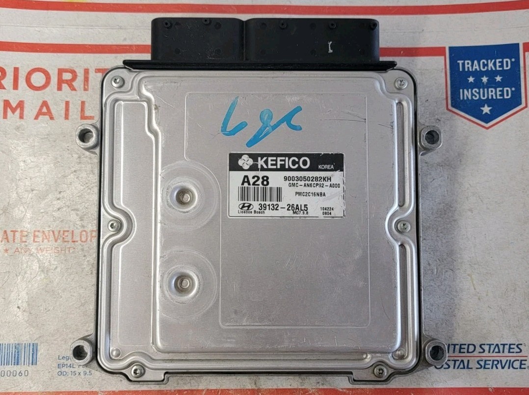 2010 Hyundai Accent 1.6L A/T Engine Computer 39132-26AL5 ECU Control Module Unit