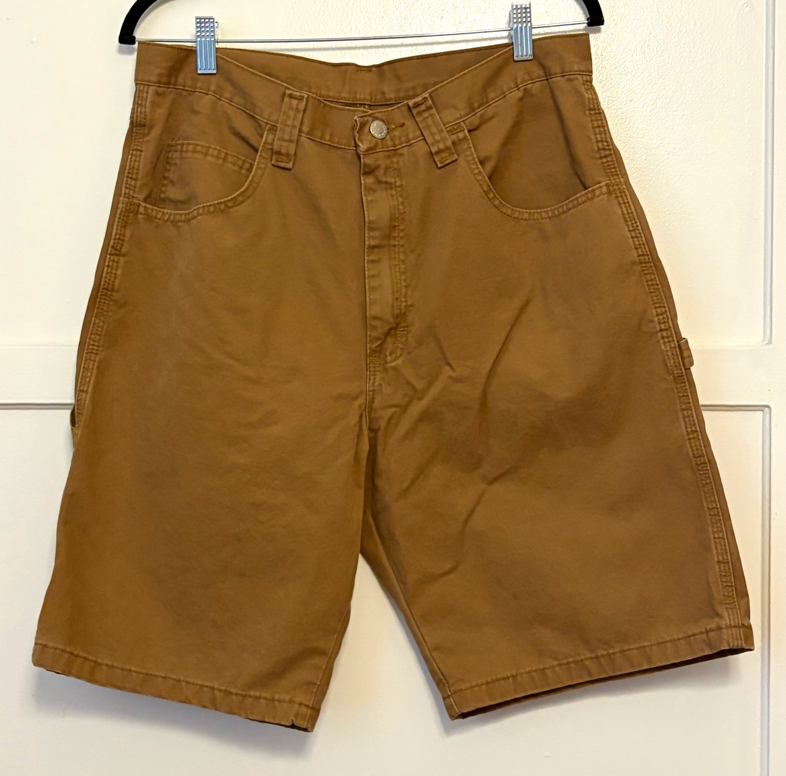 Vintage Wrangler Authentic Issue Carpenter Shorts 33 Brown Workwear 100% Cotton Vintage Wrangler Authentic Issue Carpenter Shorts 33 Brown Workwear 100% Cotton