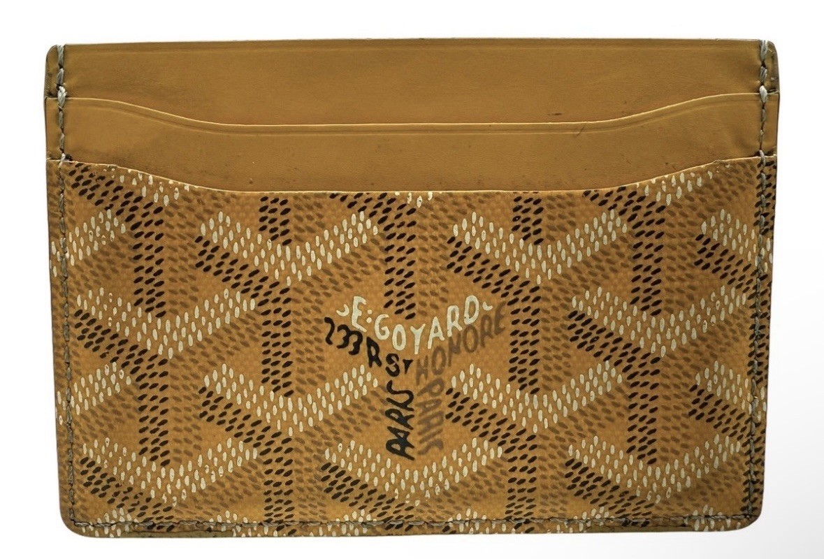 Goyard Saint Sulpice Card Holder Wallet yellow authentic NEW