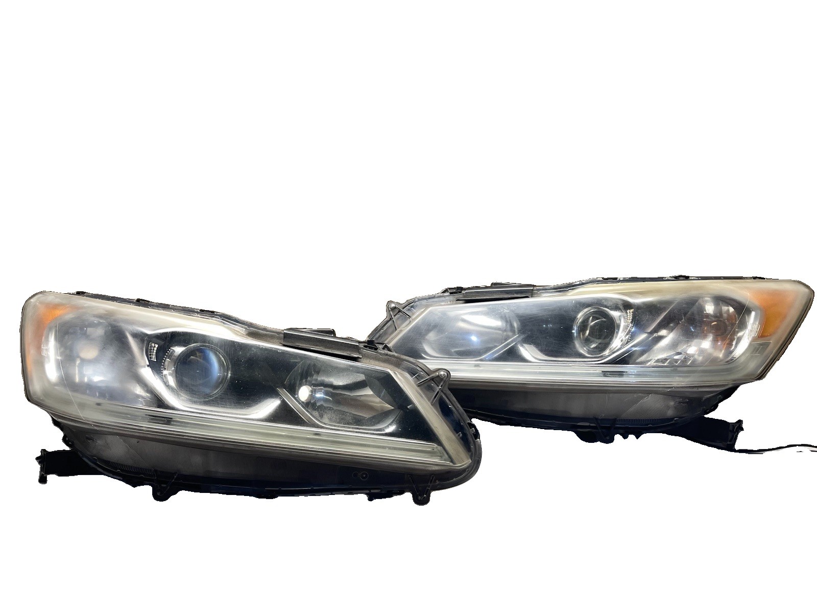 OEM 2016 2017 Honda Accord Sedan Halogen Headlight Pair WITH DEFECTIVE LED
