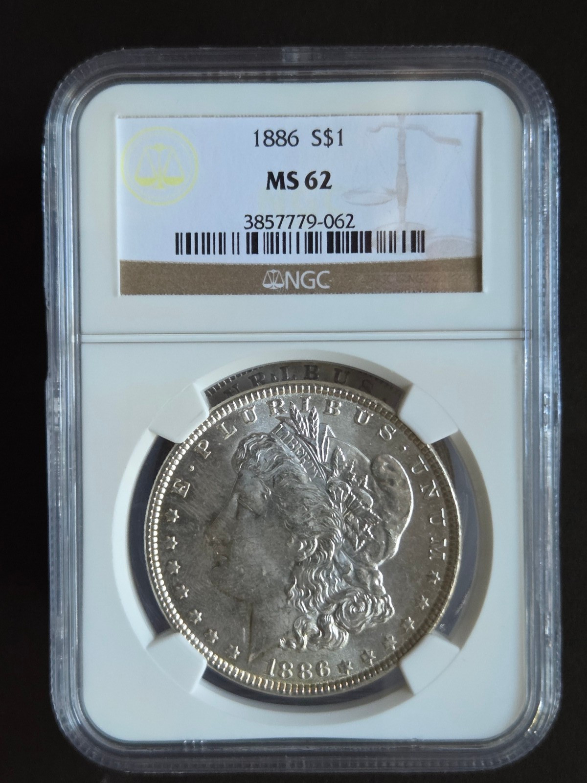 1886-P Morgan Silver Dollar NGC MS62 1886-P Morgan Silver Dollar NGC MS62