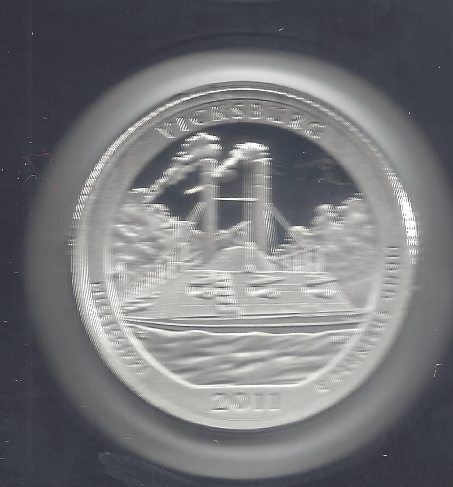 2011 S Silver Proof VICKSBURG Quarter - 90% Silver