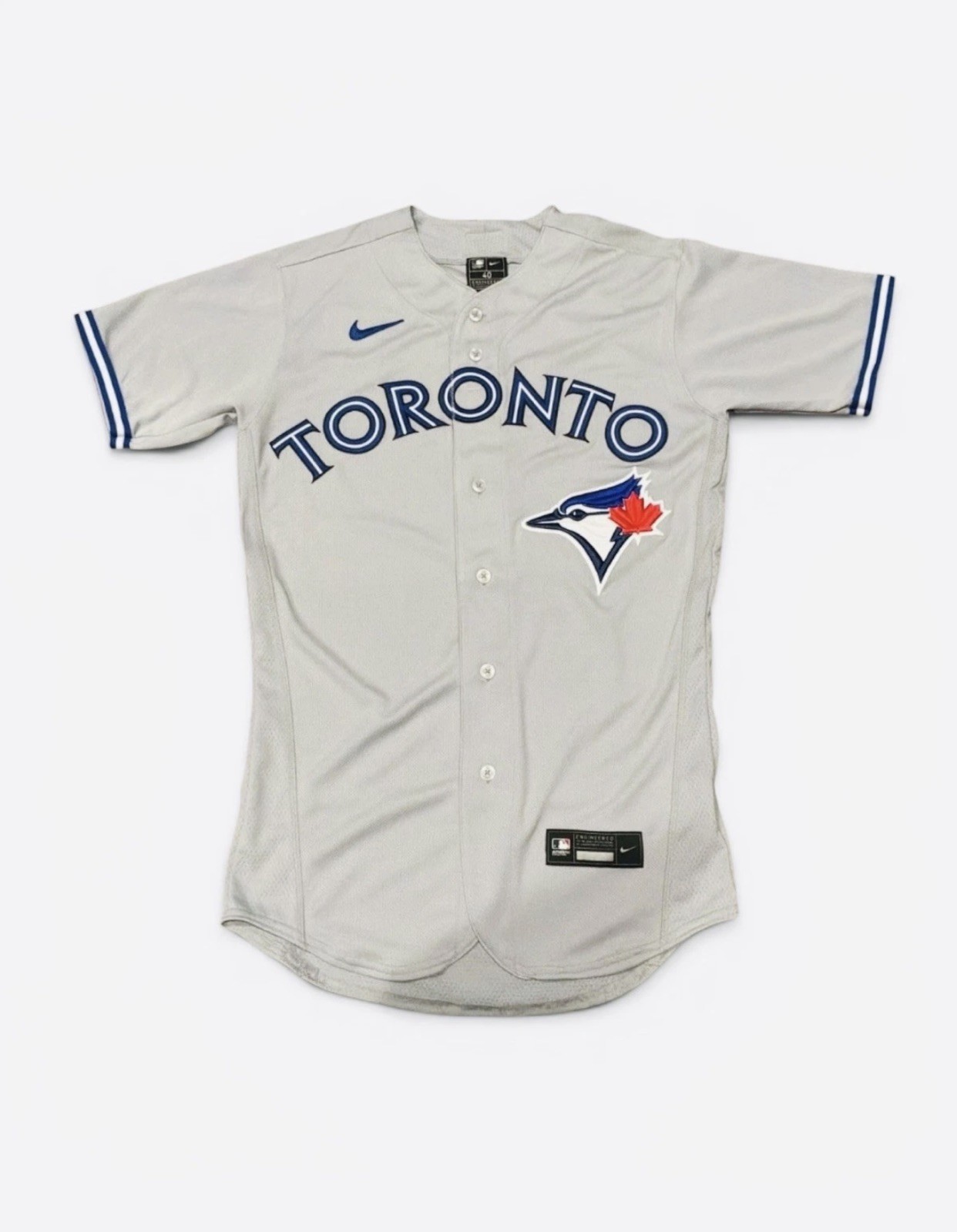 Nike Authentic Toronto Blue Jays Blank Elite On-Field gray Jersey Size 40 NWOT