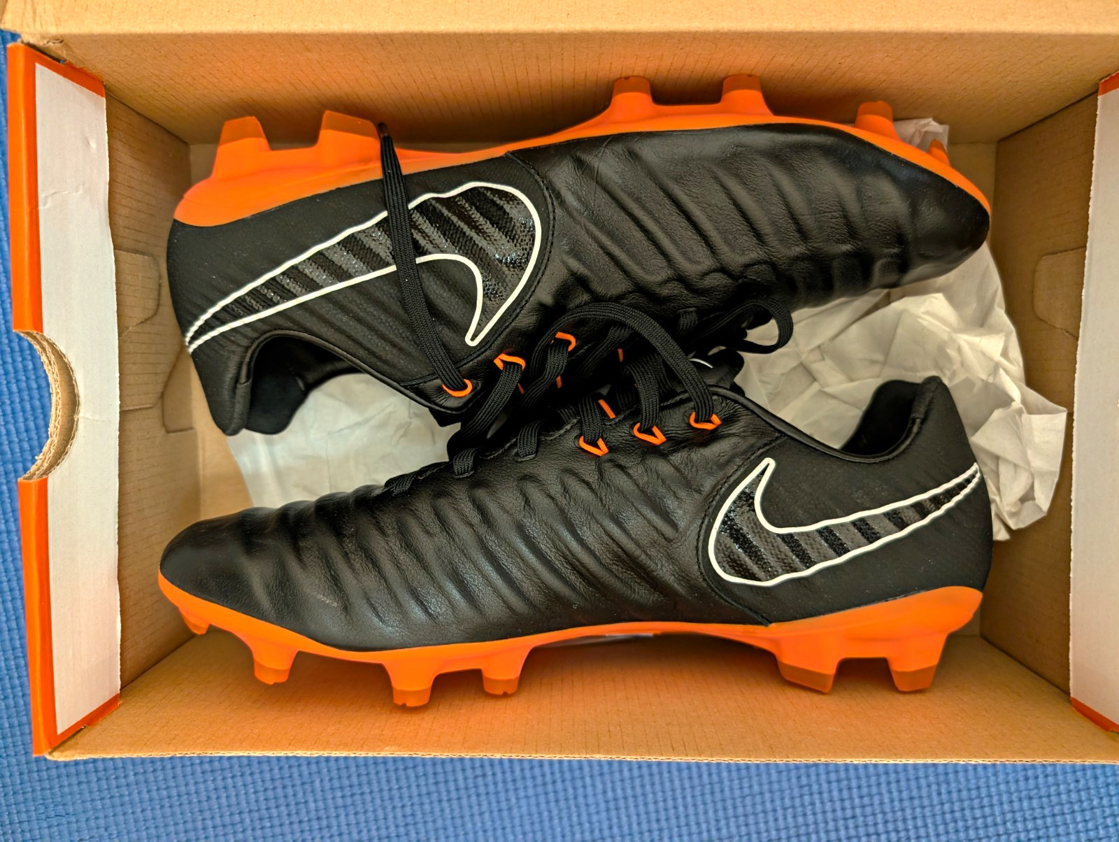 Nike Tiempo Legend 7 Pro FG Soccer Cleats Black/Total Orange Men’s US 10