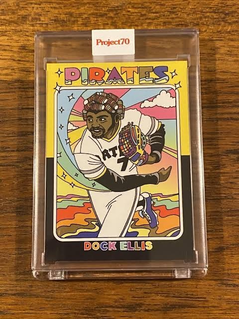 2021 Topps Project 70 - 1975 Topps Baseball Dock Ellis #184 1975 Topps Baseball