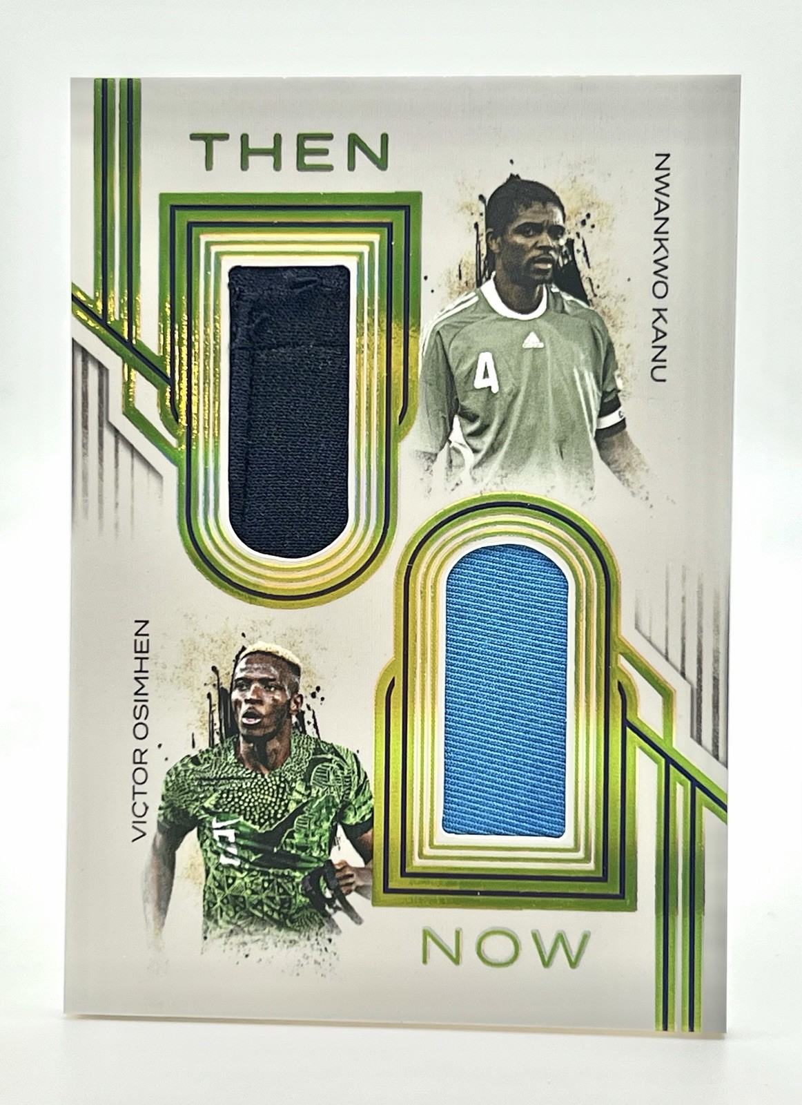 Futera 2024 Incredible Then & Now TN10 Kanu / Osimhen Memorabilia Patch /7 Futera 2024 Incredible Then & Now TN10 Kanu / Osimhen Memorabilia Patch /7