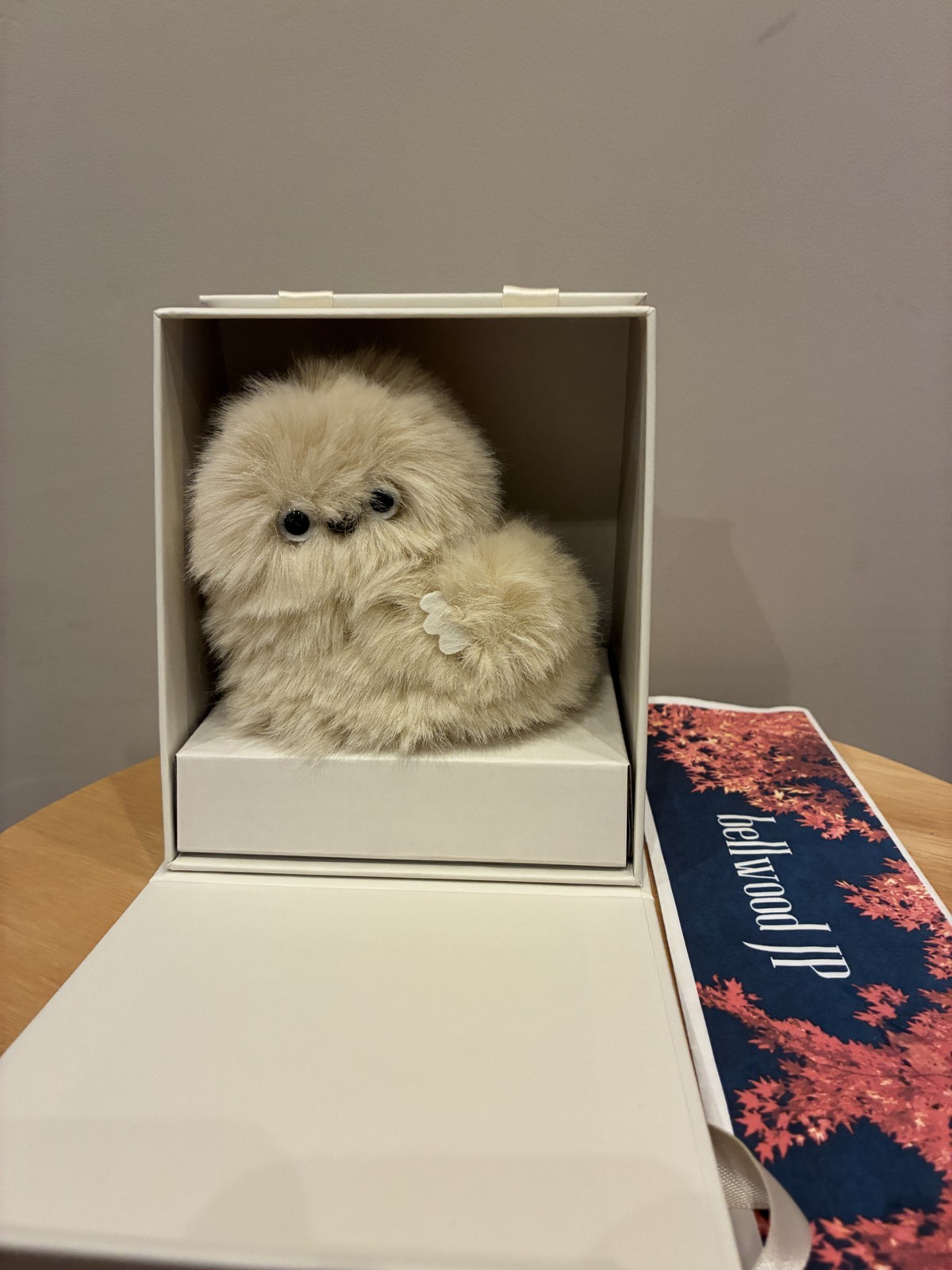 mirumi TOKYO Charm Robot Ivory Plush Toy Fluffy Cute Yukai Engineering