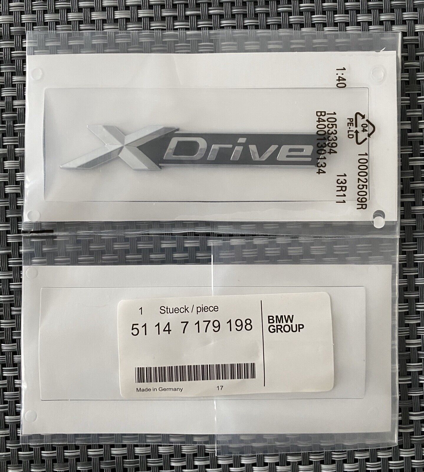 Genuine New Style For XDRIVE BOOT BADGE Rear Emblem For 1 Series & 7 Series