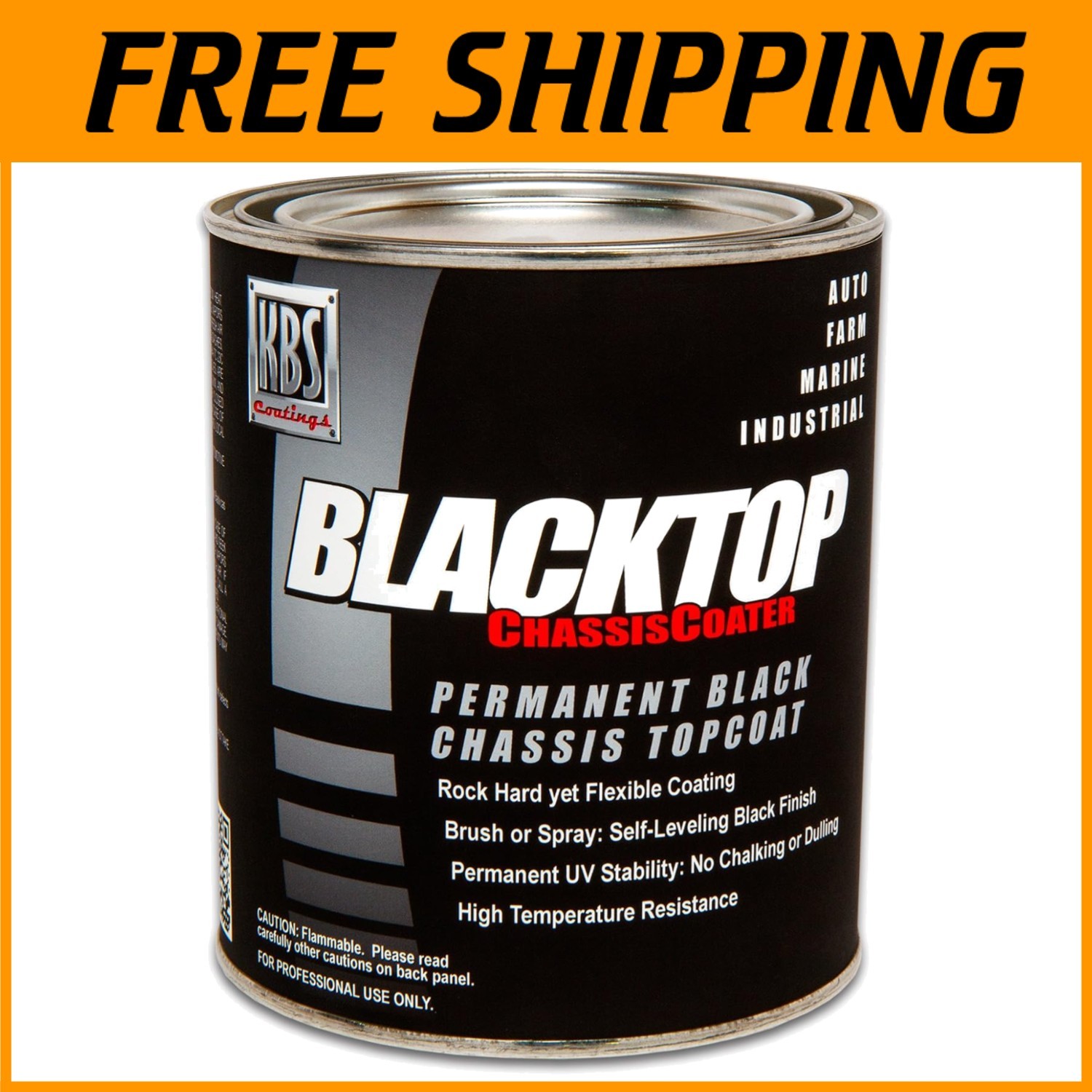 Chip & Rust Resistant BlackTop Satin Black Paint
