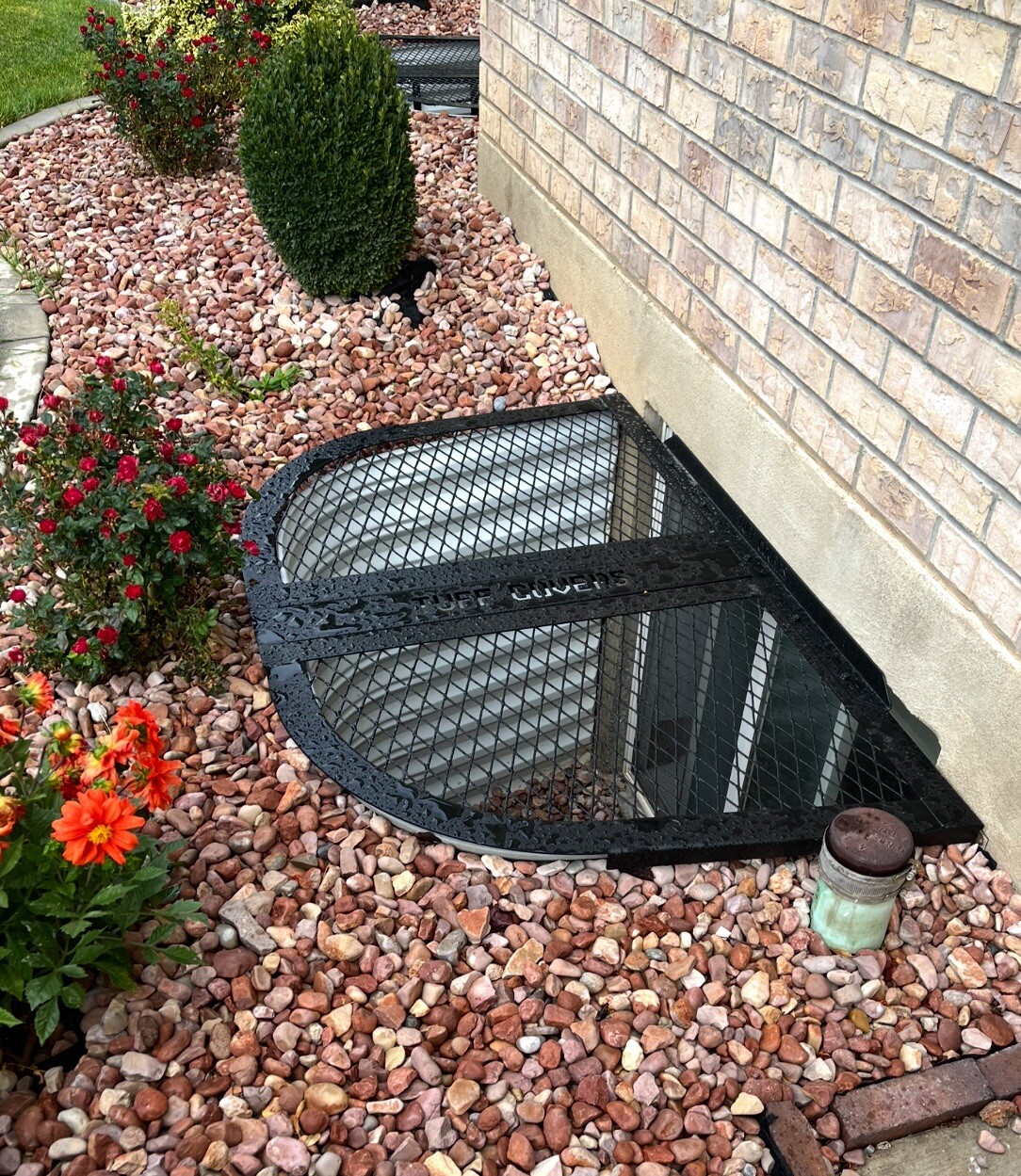74x38 Window Well Cover Made From 12G Steel 74x38 Window Well Cover Made From 12G Steel