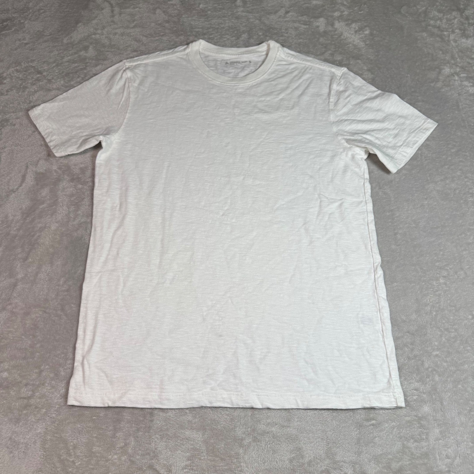 NWOT American Giant Mens Premium Slub Crew Neck T-Shirt S White Made in USA