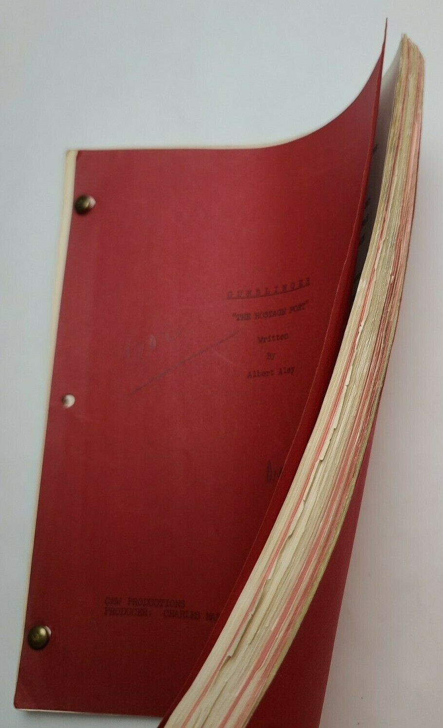 GUNSLINGER / Albert Aley 1961 TV Script, Tony Young \
