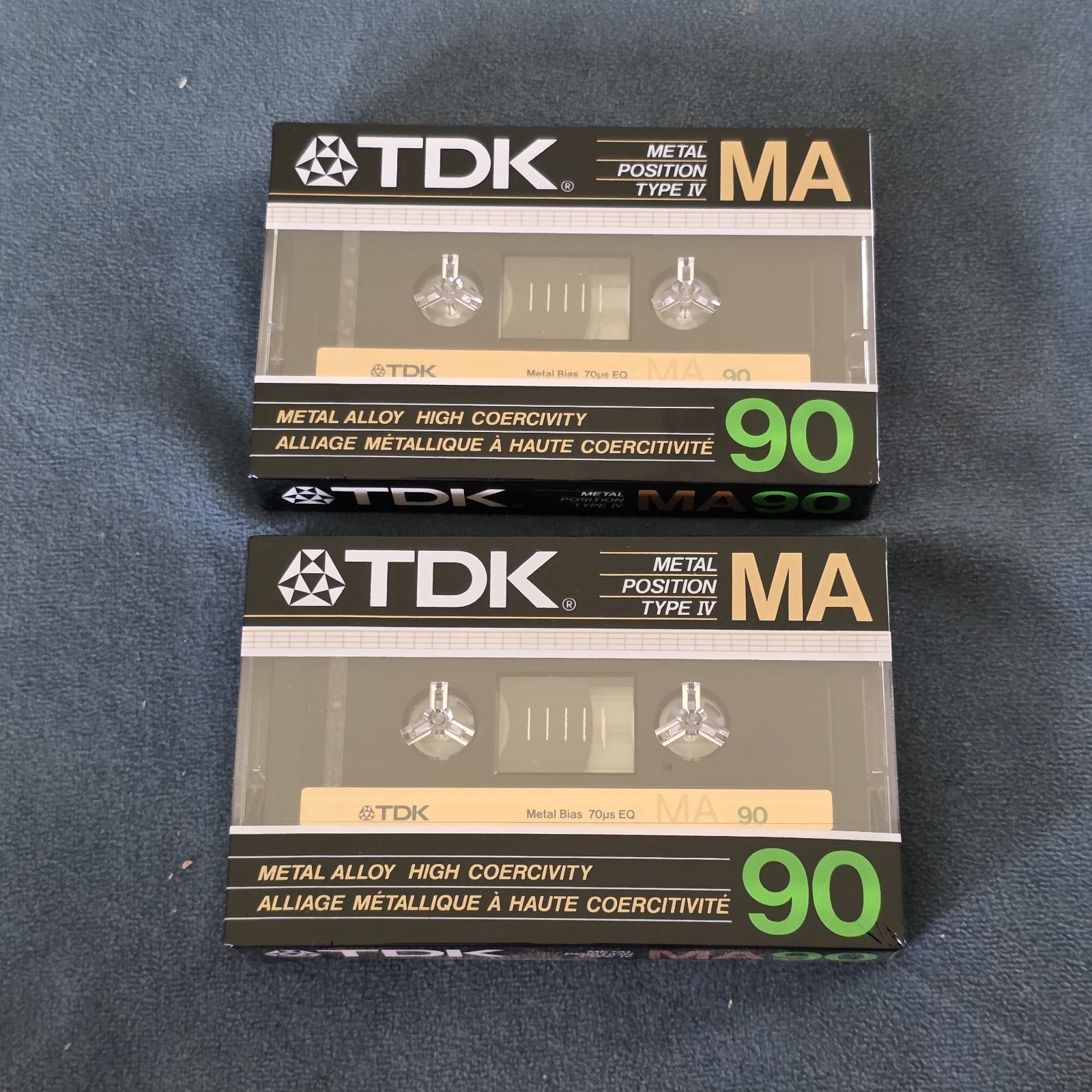 Lot Of 2 TDK MA 90 Minute Cassette Tapes Metal \ Lot Of 2 TDK MA 90 Minute Cassette Tapes Metal \