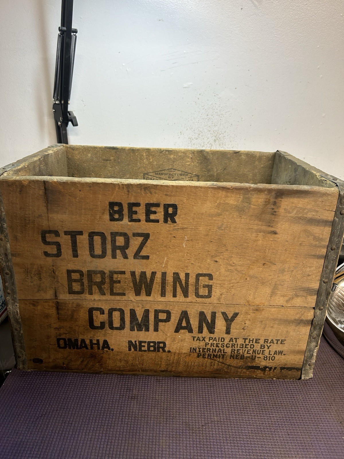 Antique STORZ BREWING Company Wood BEER Crate OMAHA Nebraska Antique STORZ BREWING Company Wood BEER Crate OMAHA Nebraska