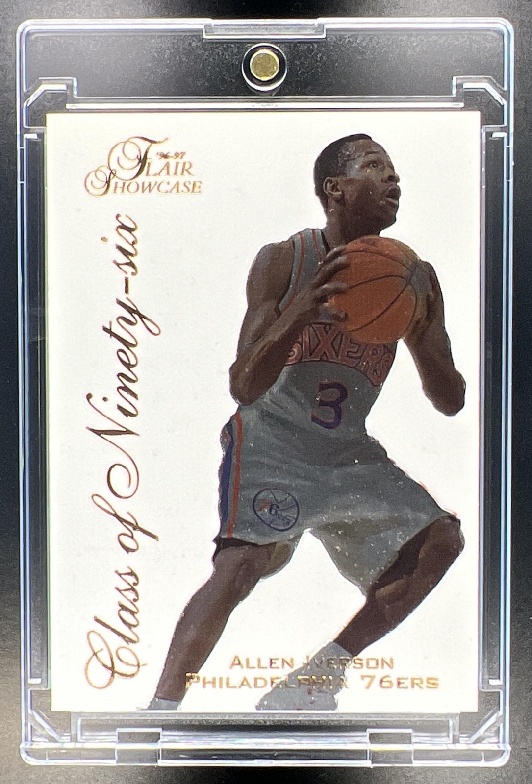 1996-97 Fleer Flair Showcase Allen Iverson #10 Class of '96 RC Rookie Card 76ers