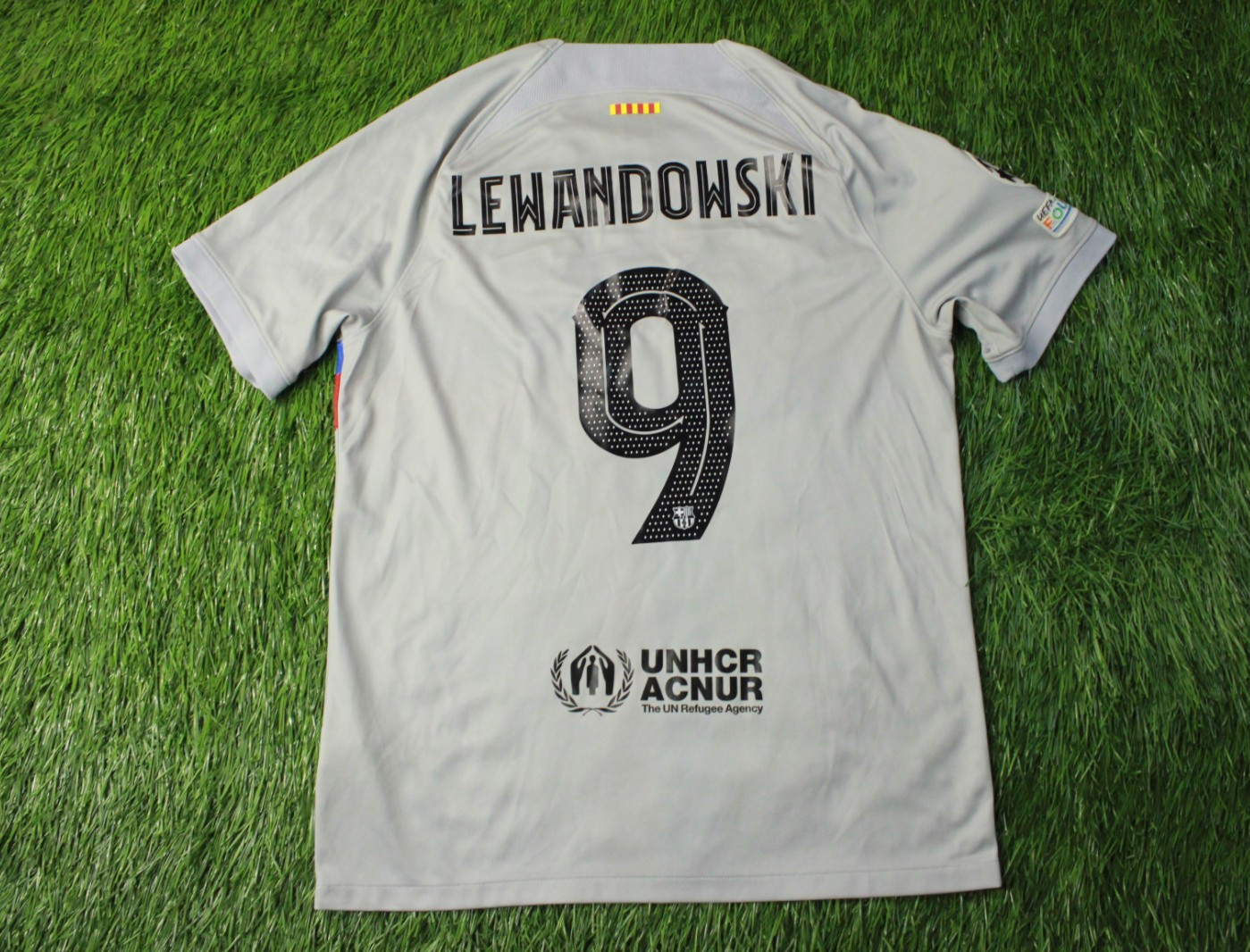 BARCELONA BARCA #9 LEWANDOWSKI 2022/2023 FOOTBALL SHIRT JERSEY THIRD NIKE SIZE L