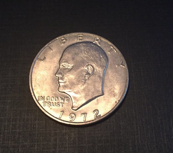 Eisenhower Dollar • 1972P • Average Circulated 1972P Eisenhower Dollar Eisenhower Dollar • 1972P • Average Circulated 1972P Eisenhower Dollar