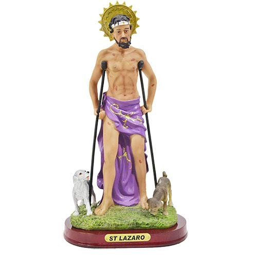 San Lazaro Estatua Saint St. Lazarus Statue Sculpture in Resin Home Decor Dec... San Lazaro Estatua Saint St. Lazarus Statue Sculpture in Resin Home Decor Dec...