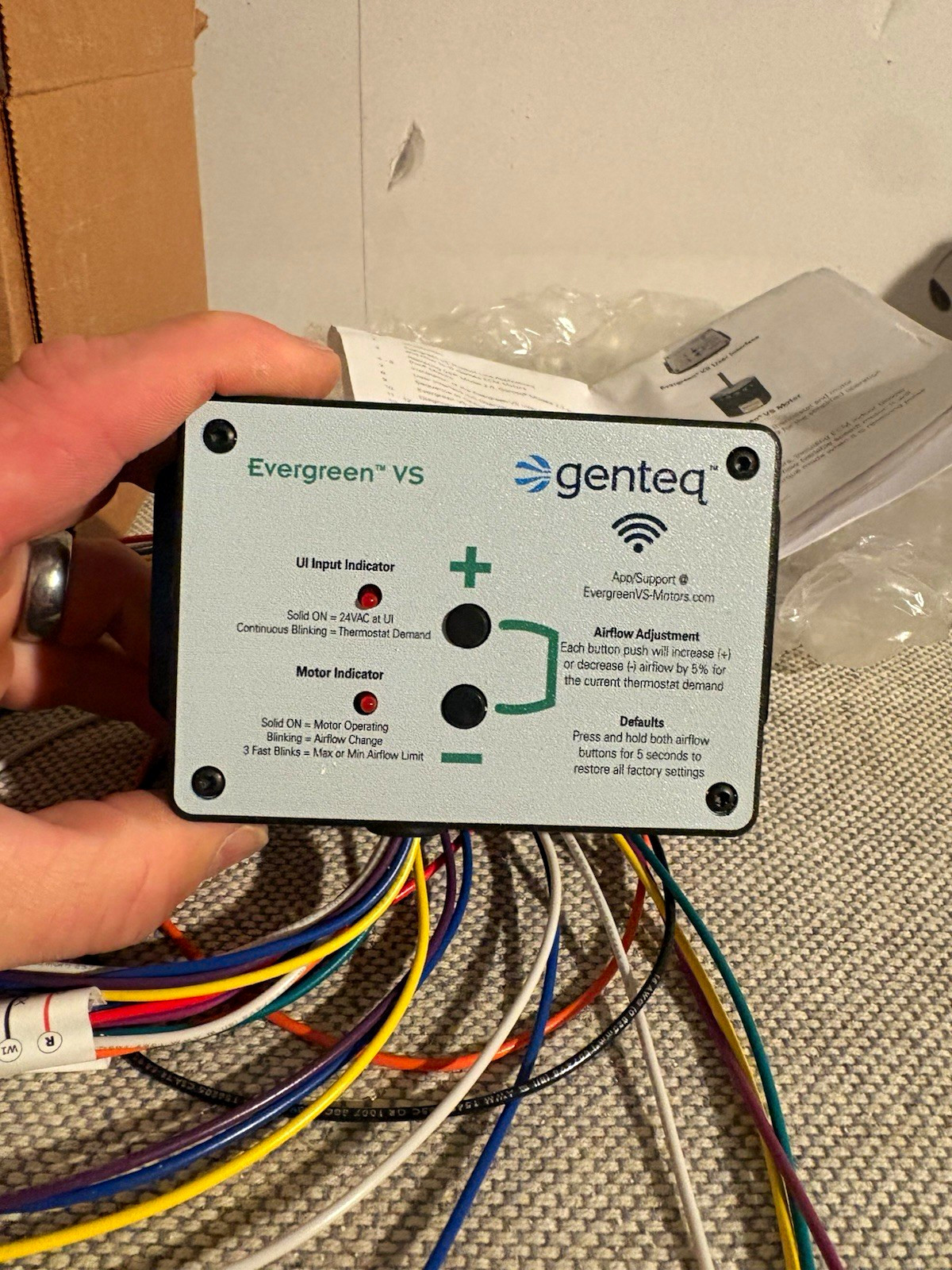 Genteq Evergreen VS User Interface Module 5K010V 24 VAC Compatible w/ GE Genteq Evergreen VS User Interface Module 5K010V 24 VAC Compatible w/ GE