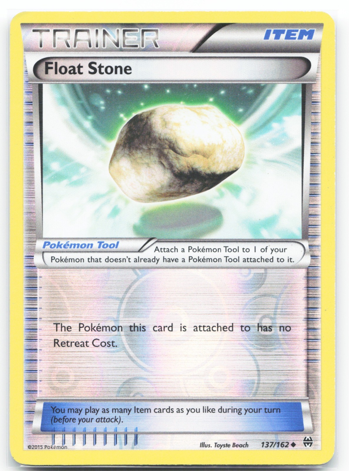 Float Stone 137/162 Reverse Holo | XY - BREAKthrough Uncommon - LP